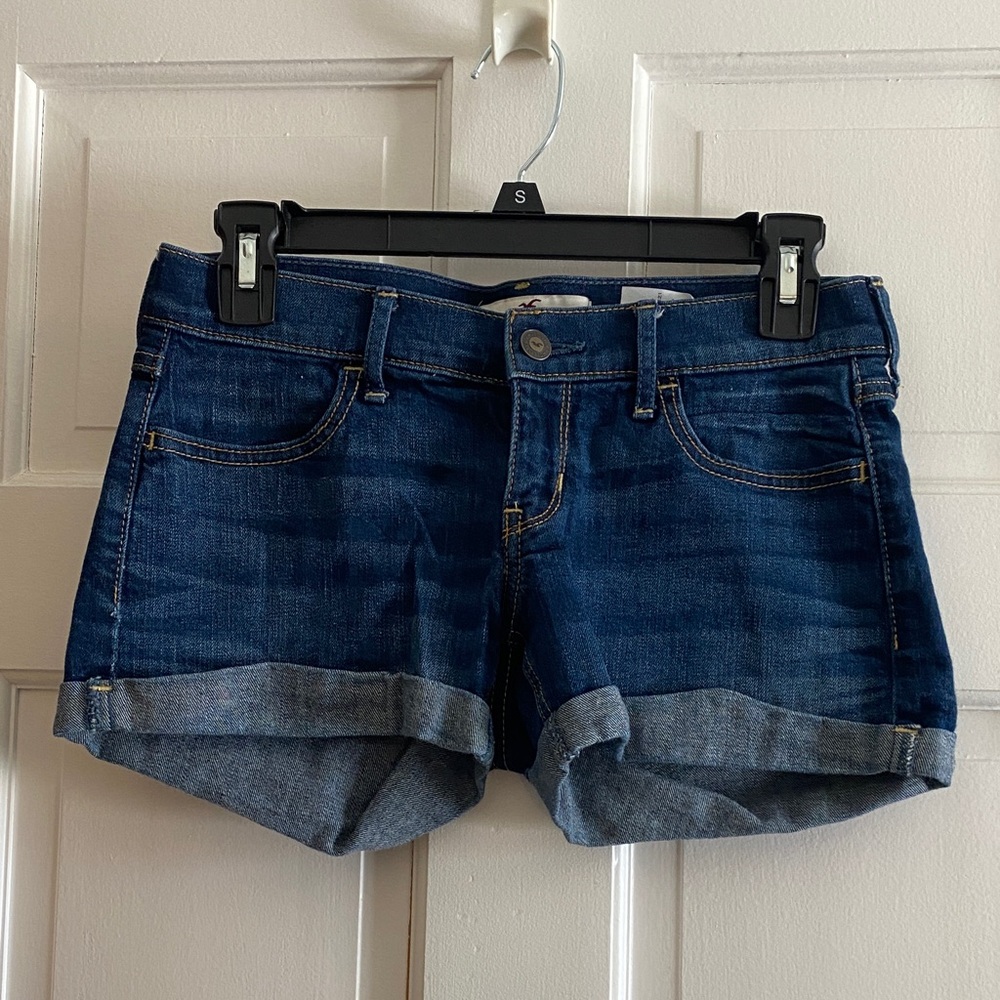 Hollister Dark Blue Jean Shorts
